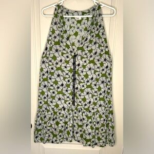 Khush by Patricia Tombini Handcrafted in Bali Floral Green Mini Dress Line